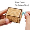 Wood Music Box Can't Help Tune Antique Hand Crank Mini