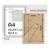 Pix FRAMES Picture Frame A4 Wood - Wooden Frame with