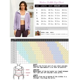 MODERN BUBBLE Reversible Rain Jacket Women Lightweight Waterproof Windbreaker Jacket Outdoor Active Portable Raincoat (US, Alpha, Medium, Regular, Regular, Purple&White)