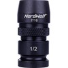 NordWolf Impact Wrench Adapter 1/2-inch Square Drive Female to 7/16-inch