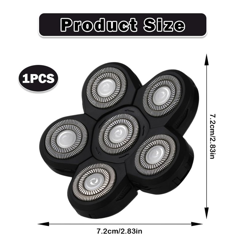 Head Shaver Replacement Heads, Universal Replacement Blade Head Shaver，Replacement Cutter