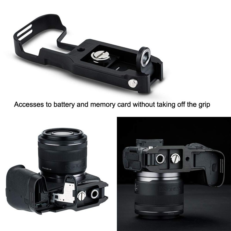 JJC EG-E1 Extension Metal Hand Grip Secure Handle Bracket for