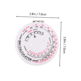 Operitacx Pack of 2 Health Tape Practical Colour Clear Health Tape BMI Measuring Tape Body Measure Tape Body Bulk Material Meter BMI Health Measuring Tapes Lightweight Measuring Tapes Plastic