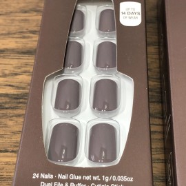 OPI On Point Instant Press On Jacques! - Taupe BROWN - 3 Packs of 24ct Nails
