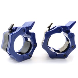 Tioamy Barbell Clasps Clasp Barbell Collars Spring Clasps Dumbbell Clamps for Olympic Barbell Bar 50 mm Weight Lifting Bar Spinlock 1 Pair for Gym Exercise