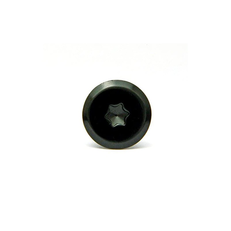 License Plate Bolts Flat Type Aluminum (Black) 3 Pieces &