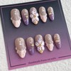 30pcs French Tip Press on Nails Medium Almond False Nails