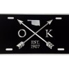Diamond Etched Products Engraved Oklahoma OK State Car Tag Diamond