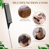 Meanplan 40 Pcs Bamboo Hair Brush Set for Women Hair