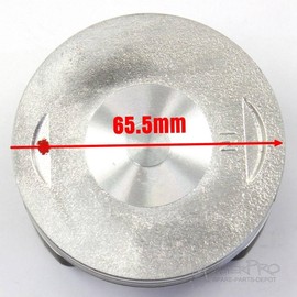 TDR 65.5mm Piston Kit with Rings, Wrist Pin, and Clips for Ducar 250, Lifan 250, Zongshen 250cc, Loncin 250 Engine