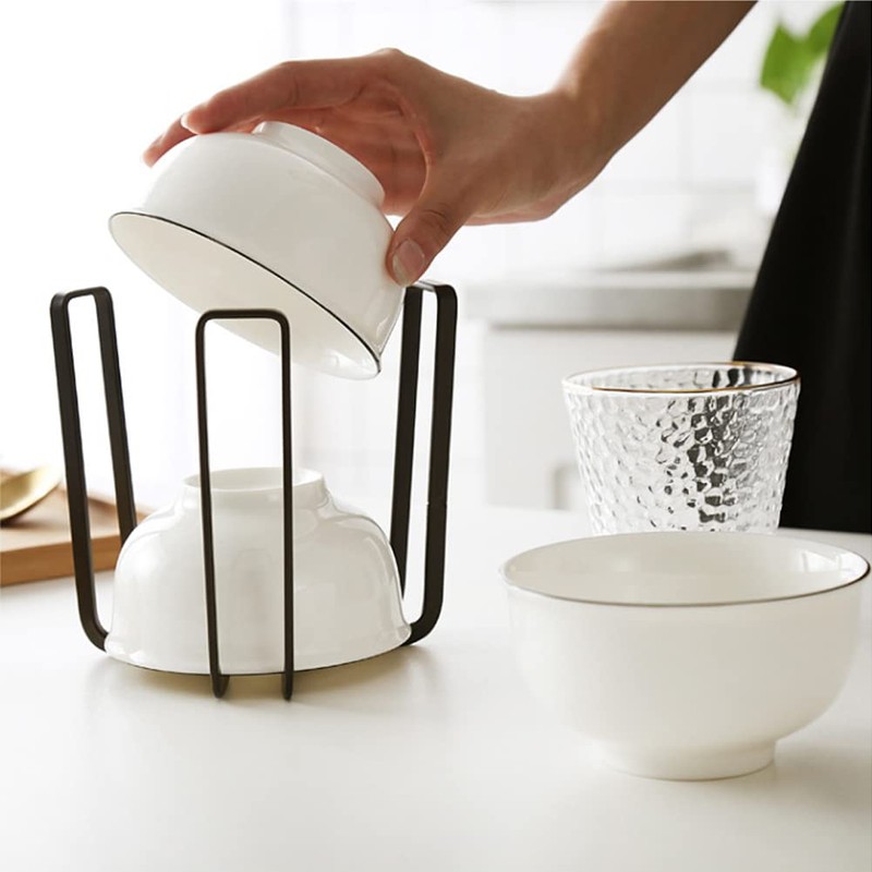 MINGFANITY Dinnerware Bowl Plate Holder Fit for 6.5 Inches Diameters