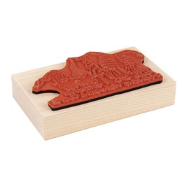 Rayher 29224000 Wooden Stamp "Es Wichtelt" (German Text), 6 x 10 cm, Christmas Stamp, Butterer Stamp, 29224000