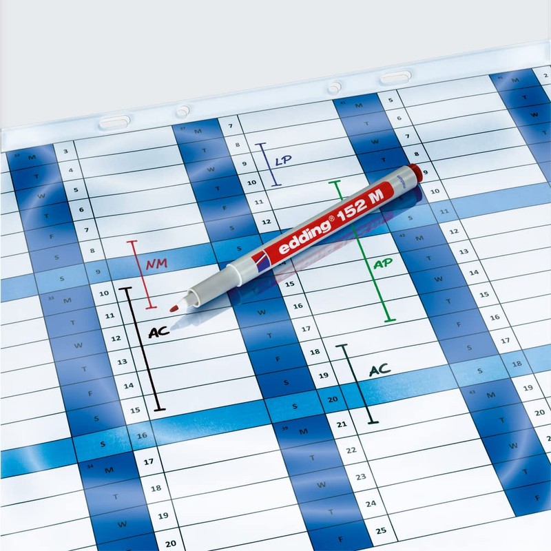 edding 152 M non-permanent pen - black - 10 pens