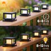Mlambert 8 Pack Solar Post Lights, 4x4 6x6 Wooden Vinyl