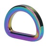 Pack of 10 D-rings, zinc alloy, reliable horseshoe shaped D-rings,