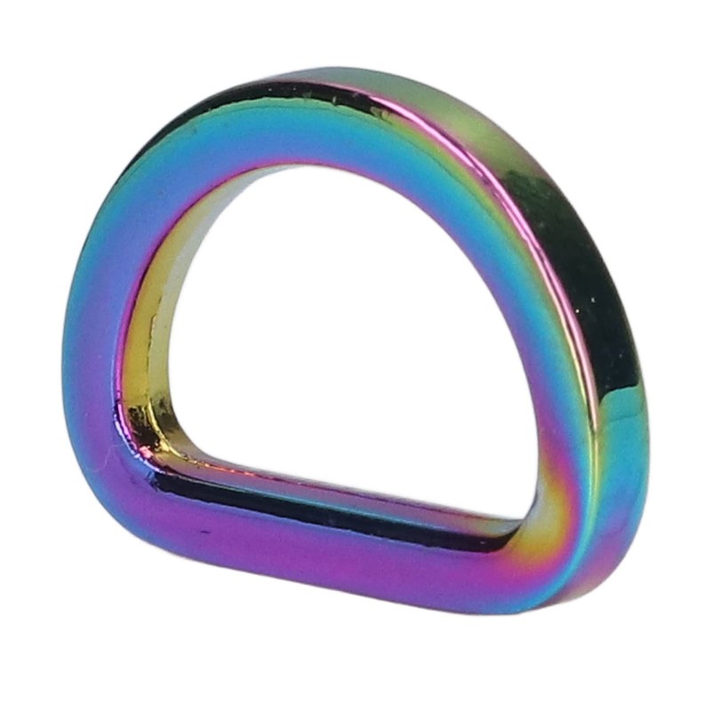 Pack of 10 D-rings, zinc alloy, reliable horseshoe shaped D-rings,