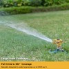 FANHAO Heavy Duty Pulsating Impact Lawn Sprinkler with Metal Base,