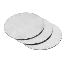 PATIKIL 60mm Steel Disc, 3Pcs Round Metal Stamping Blanks Tags Circle Stainless Steel Strike Plate DIY for Engraving Stamping Jewelry Craft