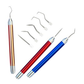 DOITOOL 2 Sets Vinyl Weeding Tool Kit DIY Crafting Tools with Needles Rose Gold Blue and Red for Engraving Embossing and Sticker Making Durable and Design