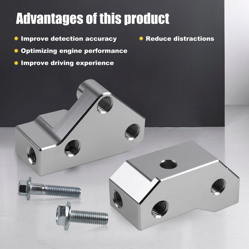 RYANSTAR RACING Billet Aluminum Knock Sensor Relocation Brackets Compatible with