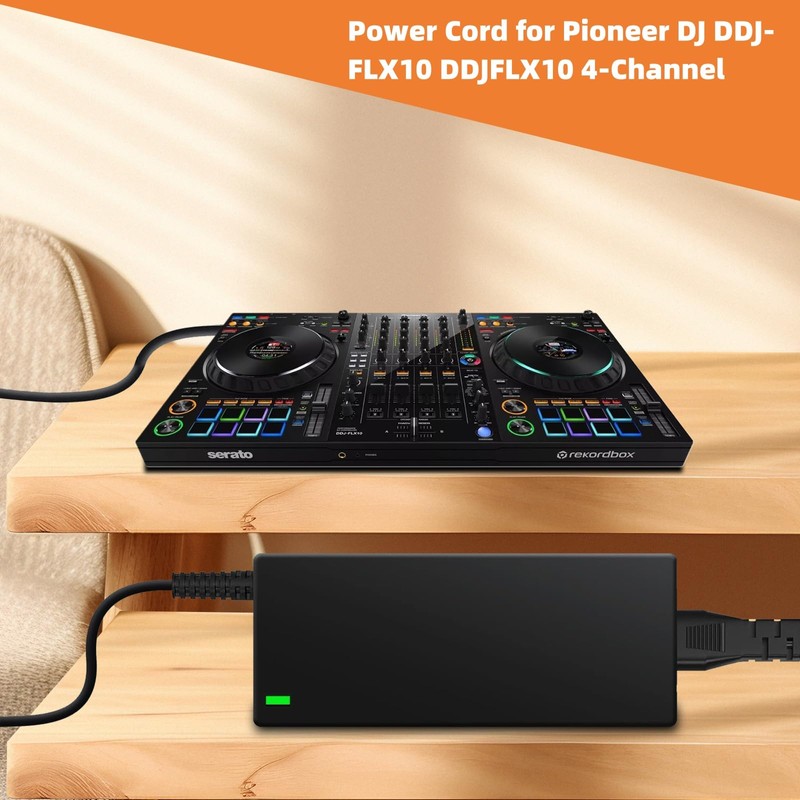 12V Power Adapter Cord for Pioneer DJ DDJ-FLX10 DDJFLX10 4-Channel