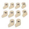 10PCS Golf Head Protective Covers Waterproof PU Material Golf Putter