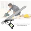 U-Trade Combination Square, 12'/300mm Stainless Steel Combo Square Carpentry Tools,