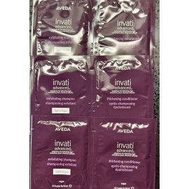 Aveda 3x Aveda invati Advanced Exfoliating Shampoo & Thickening Conditioner .34 oz