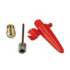 cartrend Adapter- Set für Fußluftpumpe, Anschlußventile für Fahrräder, Luftmatratzen, Bälle