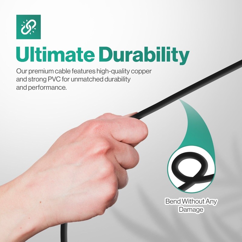 LORDTRONICS 2 Prong Power Cord Polarized 5Ft Cable For Vizio