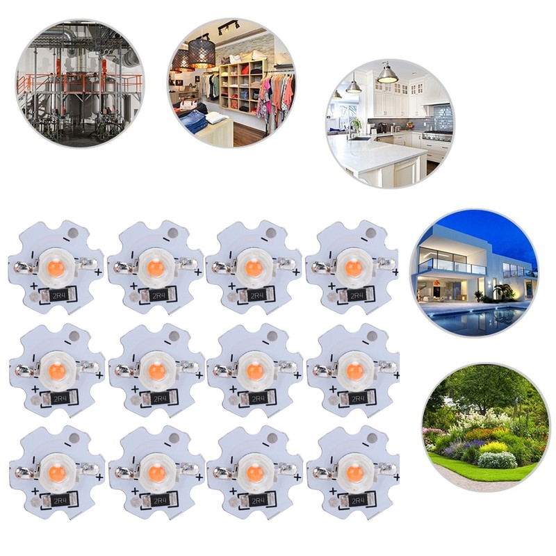 25Pcs 5V LED Chips 200LM 3W High Power LED Lamp