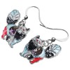 Enamel Alloy Chubby Cat Earrings Kitten Drop Dangle Fashion Jewelry