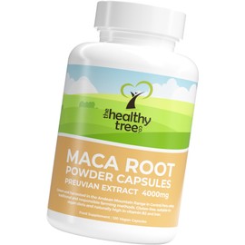 TheHealthyTree Company Maca Capsules by TheHealthyTree Company - High Strength 4000mg Extract per Capsule for Men and Women - 120 Vegan Maca Root Powder Tablets