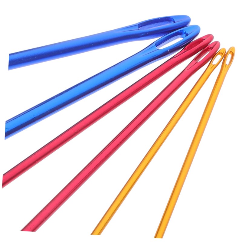 Operitacx 2sets Knooking Hooks Soft Crochet Hooks Large Hole Needles