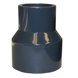 Generic ERA Sch 80 PVC Bell Reducing Coupling, 2 Inch X 1-1/4 Inch Pipe Size, Socket Connection, Gray, PVC80BR200SX125SX