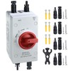 ZJWZJH Solar Disconnect Switch DC1500V 32Amp Isolator Solar Switch with