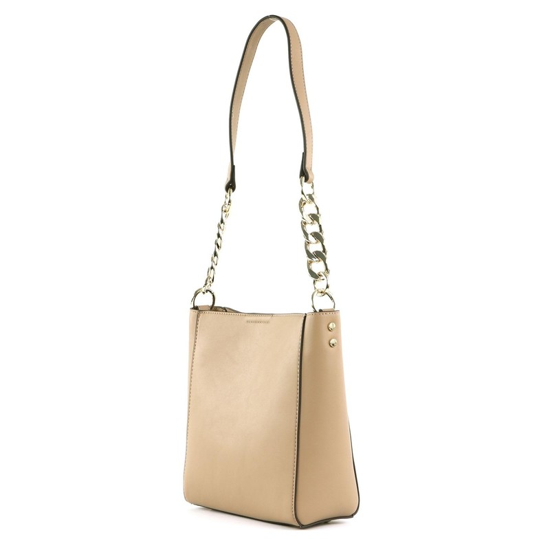 Seidenfelt Shoulder bag: 22 cm, Sweet Toffee/Gold