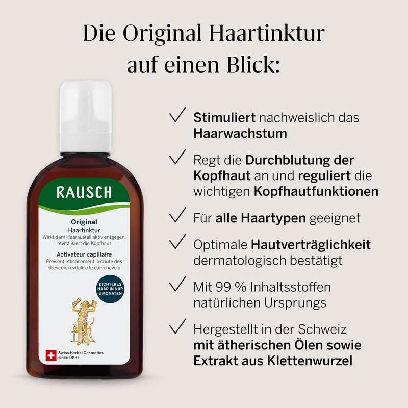 RAUSCH Original Hair Tincture 200 ml for Hair Loss