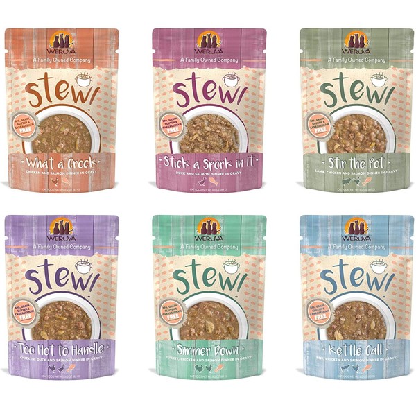 Weruva Stews Variety Pack Cat Food Pouches (24 Pouches)