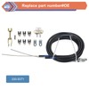 ZONFANT Universal Parking Brake Emergency Brake Cable Complete Kit, Replace#330-9371