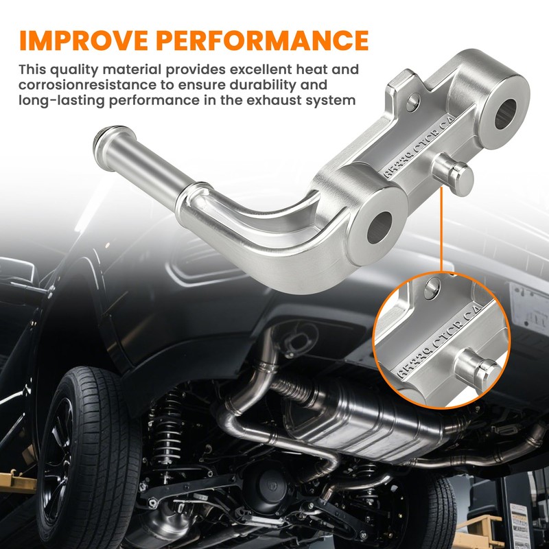 Rear Right Exhaust Bracket Muffler Support Rubber Isolator Hanger Set,