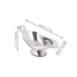 OUNONA 8 Pcs Juice Boat Sauce Container Gravy Cup Gravy Pitcher Gravy Boat Large Gravy Bowl with Spout Gravy Boats Sauce Cup Metal Gravy Dish Serving Bowls Sauce Pitchers Gravy Container