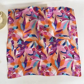 Livrerpi Silk Feeling Head Scarf Fashion Satin Hair Scarf Square Scarves for Women Gifts 27.5×27.5 inches A115