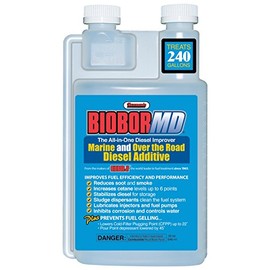 BIOBOR MD Diesel Fuel Additive for Marine & Road: Soot & Emissions Reducing Fuel Treatment, Anti-Gel Fuel Stabilizer, Prevents Corrosion & Ice | 32 Ounce, (BBMD32EZ01US)