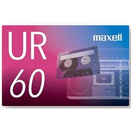 Maxell UR-60N Recording Cassette Tape, 60 Minutes, 1 Roll