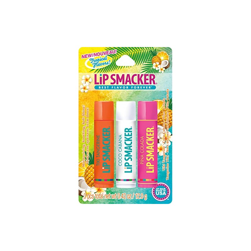 Lip Smackers Flavored Lip Balm Tropical Fever - Moisturizing, Soothing