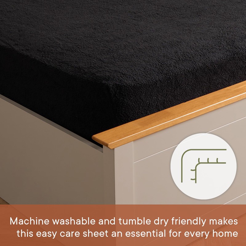 Brentfords Teddy Fleece Fitted Bed Sheet Thermal Warm Soft Luxury
