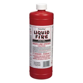 Amazing Liquid Fire Liquid Drain Opener 32 oz. - Total Qty