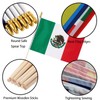 GSYLPFT 12 Pack Mexican Flags on Sticks Mexico Small Mini
