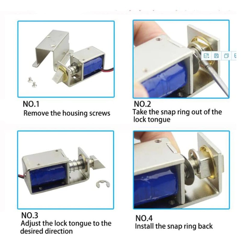 JZK DC 12V Electric Solenoid Lock Lock for Security System